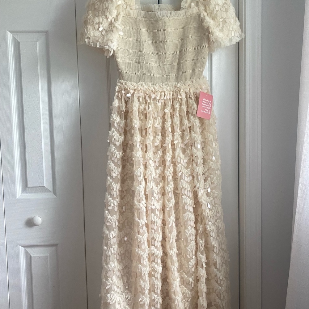 Elegant Cream Kids Dress